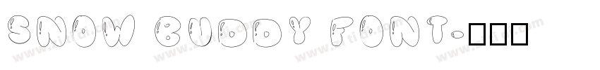 Snow Buddy font字体转换